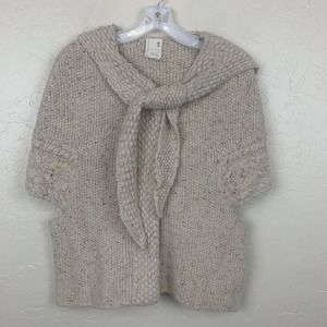 Anthropologie Cream Knit Cardigan